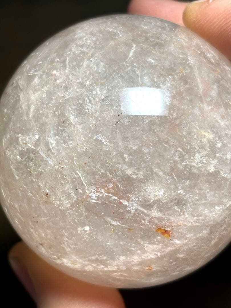 ピンクアゼツライトスフィア　55㎜　アメリカ産（新品未使用）亀の台座つき一点限り