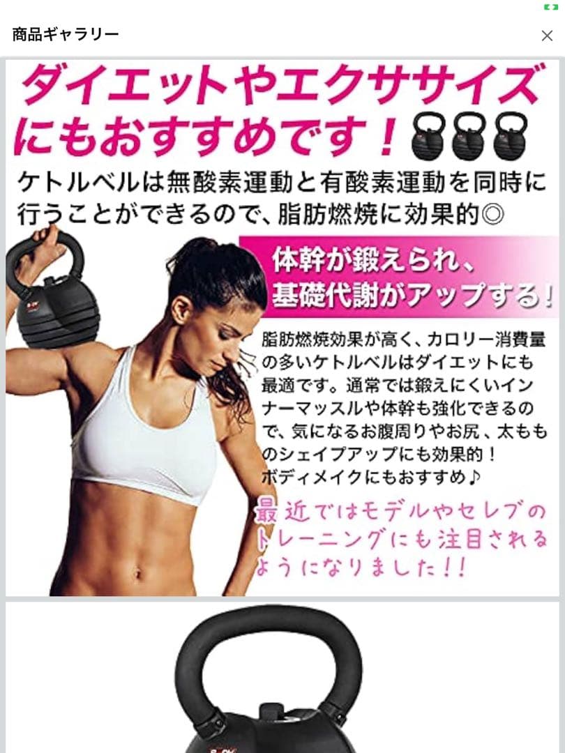 可変式ケトルベル　13.5キロ　ファイティングロード