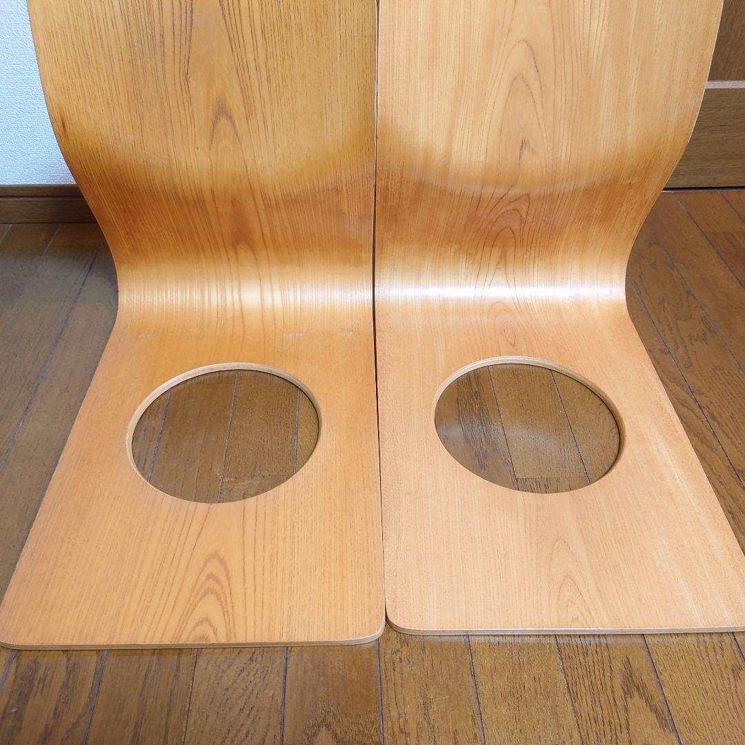 天童木工 Tendo 木製 座椅子 4脚 和室 旅館　②