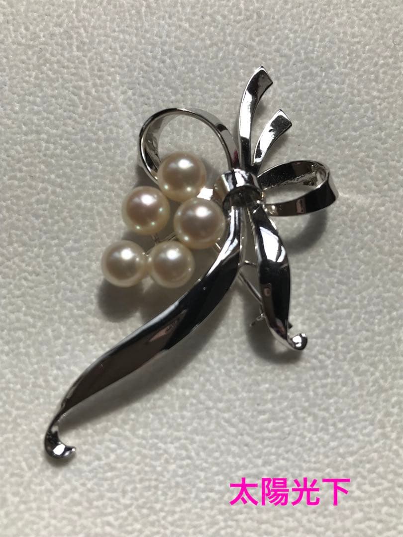 【美品☆】愛子様ご着用♡ ミキモト ロングセラー　パール　SV ブローチ　箱付き