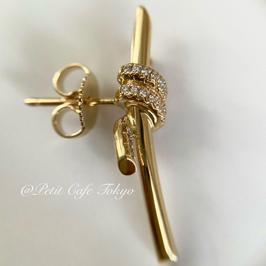 Tiffany(ティファニー) ノット　ピアス　18K イエローゴールド　片方