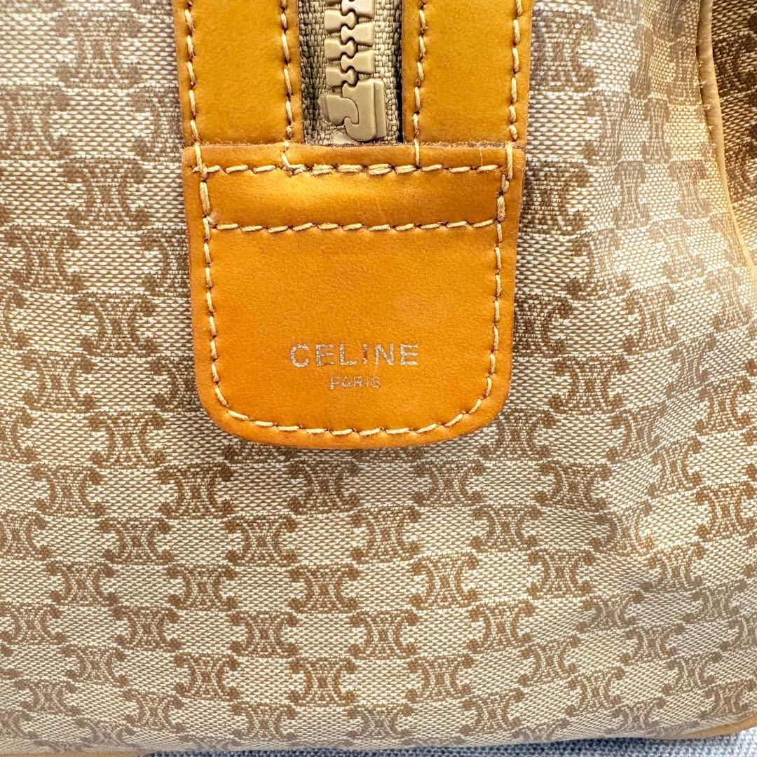 CELINE セリーヌ マカダム トリオンフ ハンドバッグ ミニボストン PVC