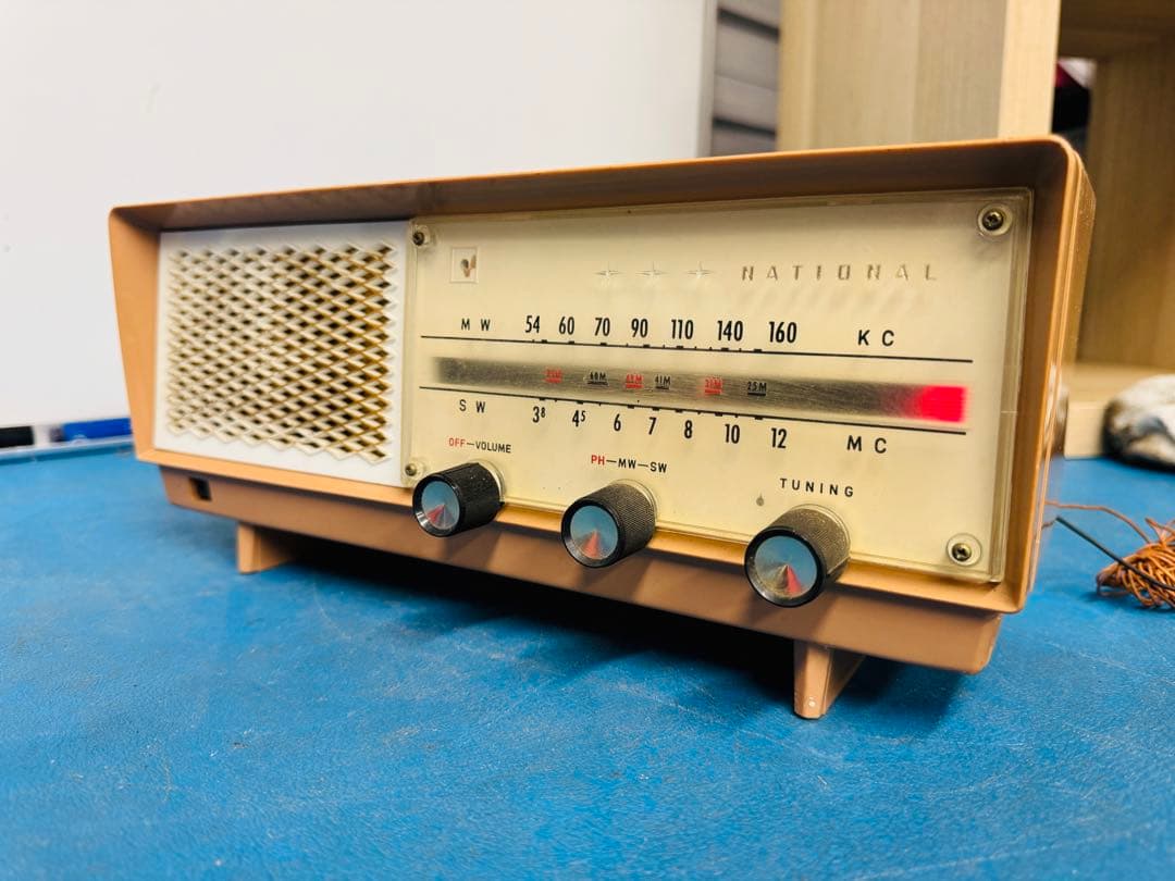 ナショナル 2バンドルーム ラジオ GX-240 レトロ 時代物 希少品 動作品