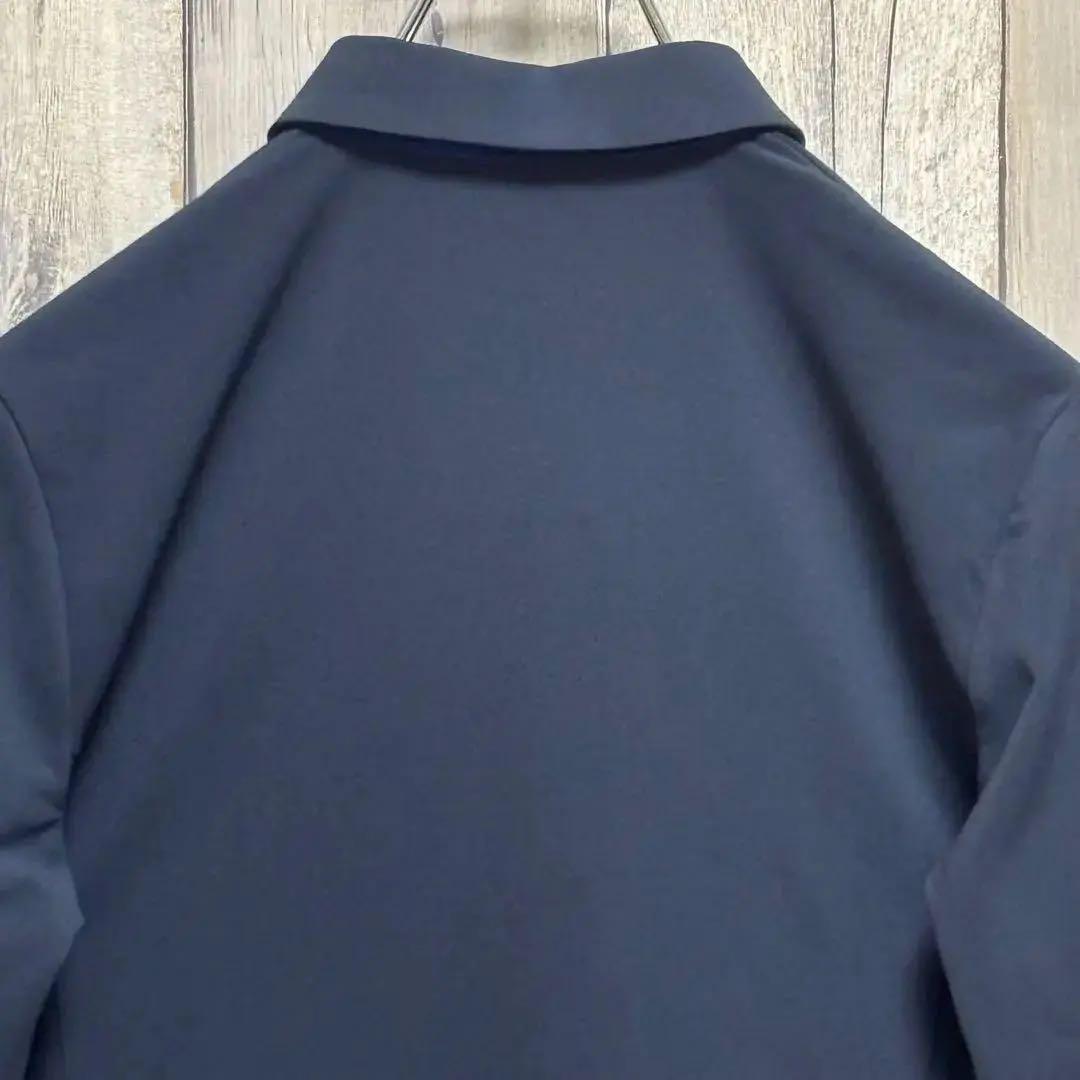 ランバンスポール　LANVIN SPORT ポロシャツ　長袖　ハーフジップ　M