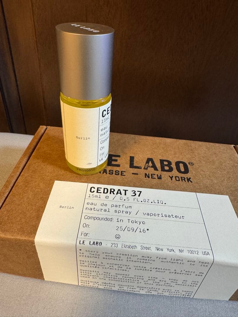 香水(ユニセックス) LE LABO Cedrat 37 Berlin City Exclusive