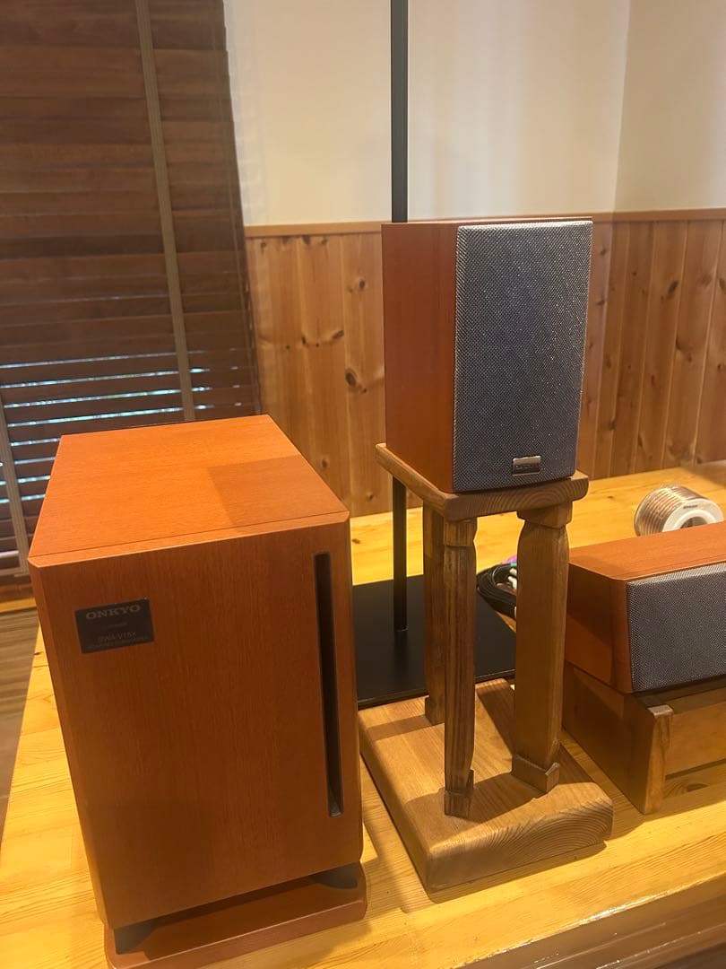 BASE-V15X 5.1chと AS-75Hと ハンドメイドスピーカースタンド