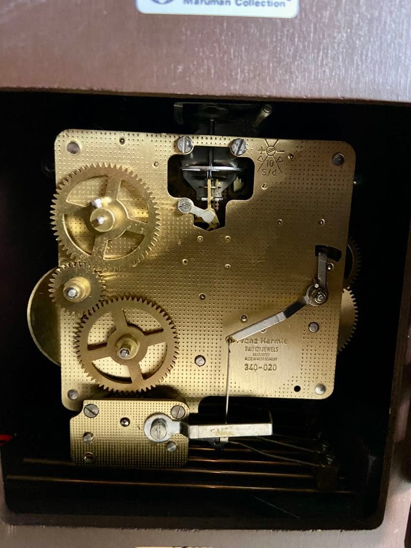 Franz Hermle ゼンマイ式置き時計 ムーンフェイズ