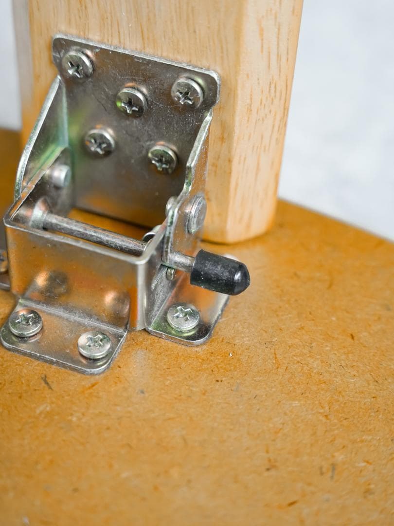 90's \"フクダクラフト\"天然木 円卓/ローテーブル 折りたたみ モダン