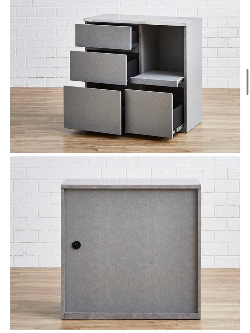 キッチンカウンター ハイド 90 DGY 東京インテリア