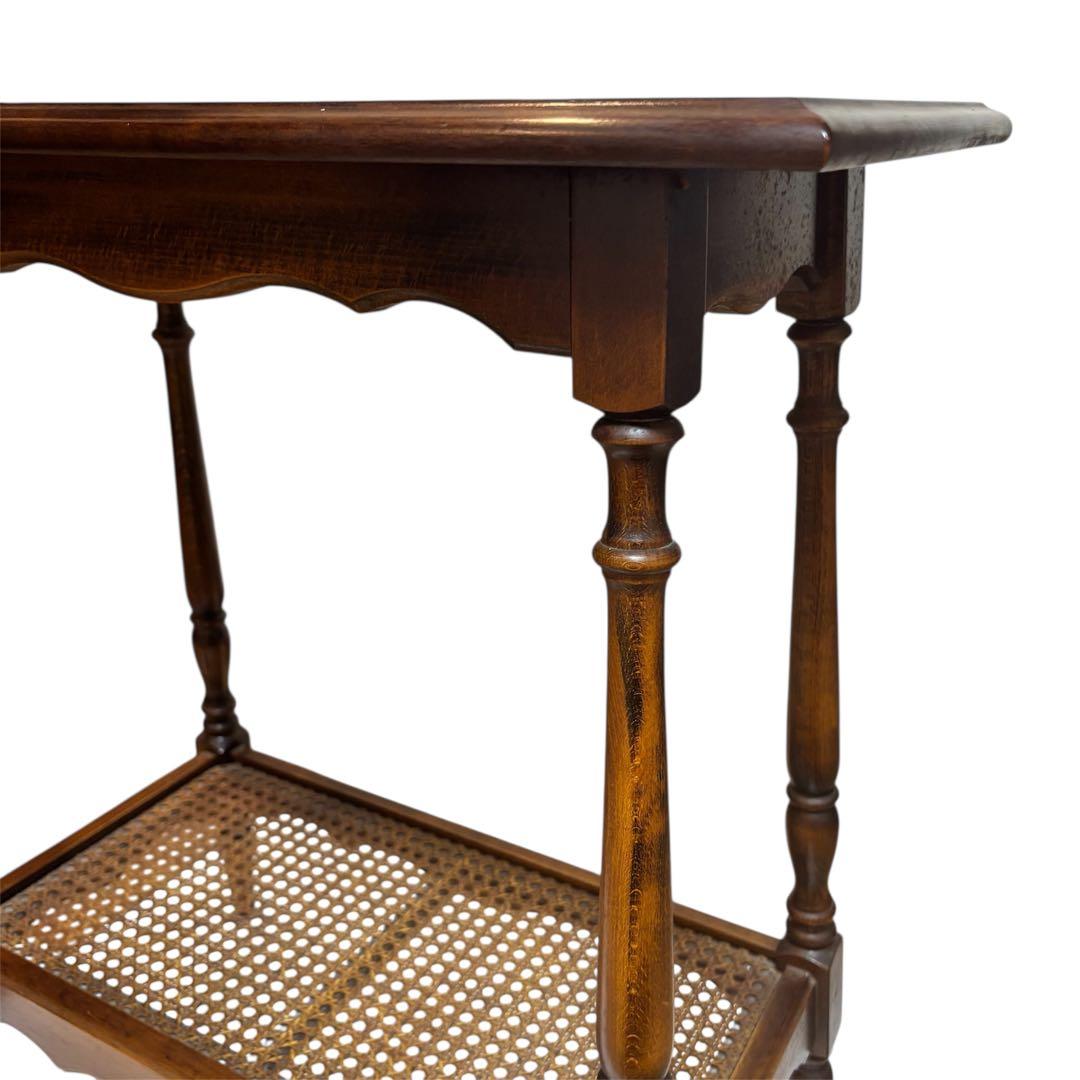 希少❣️カリモク 家具 コロニアル テーブル サイドテーブル 花台 アンティーク