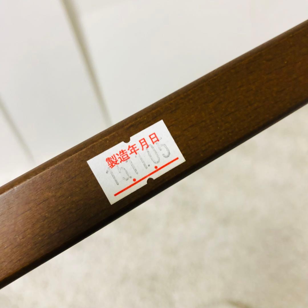 日本製　サワベビー　ベビーベッド　木製　ブラウン　ハイタイプ　澤田工業