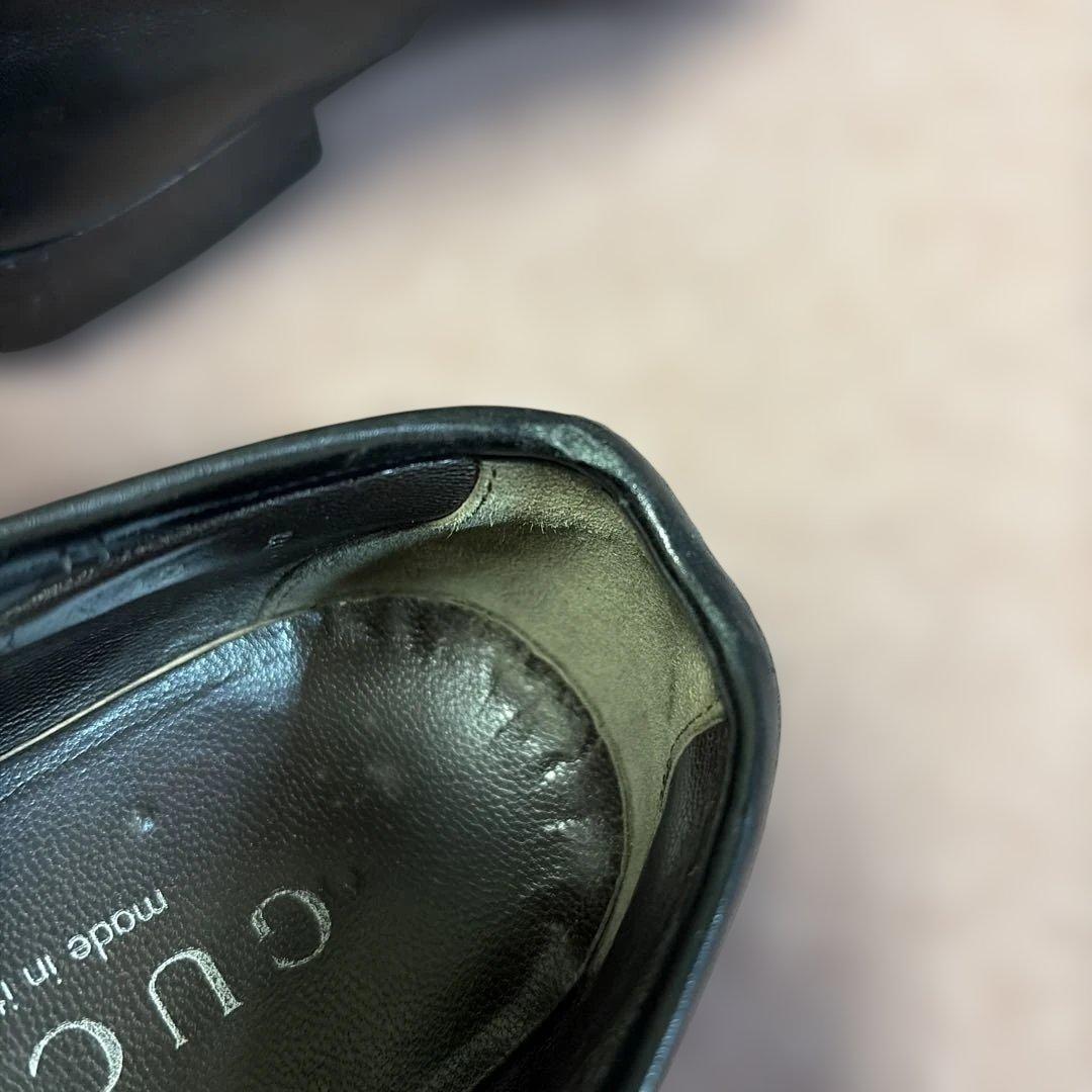 GUCCI ブラック ローファー 約27.0センチ　　　42E