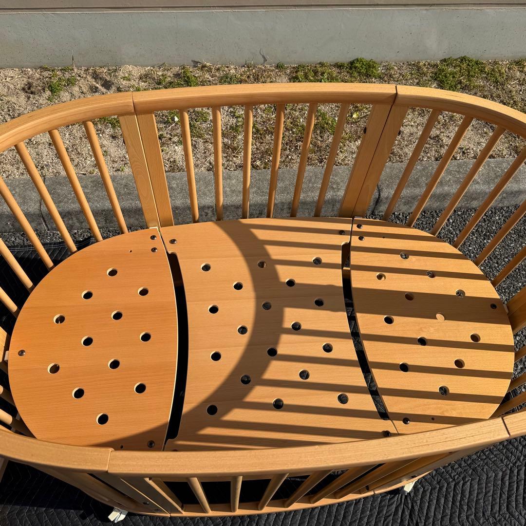 ② ストッケ スリーピー ベビーベッド 木製 ナチュラル V2