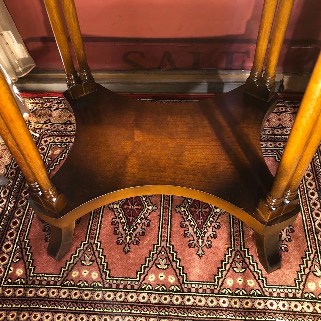 Sale アンティークPT ラウンド　猫脚　　ホールキャビネット