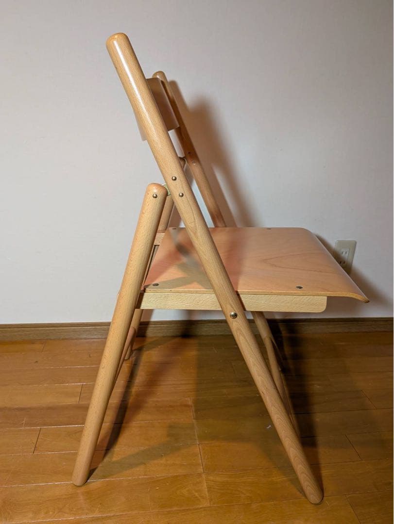 ■送料込■無印良品 折りたたみデスク イス 木製コンパクトテーブル チェア 椅子