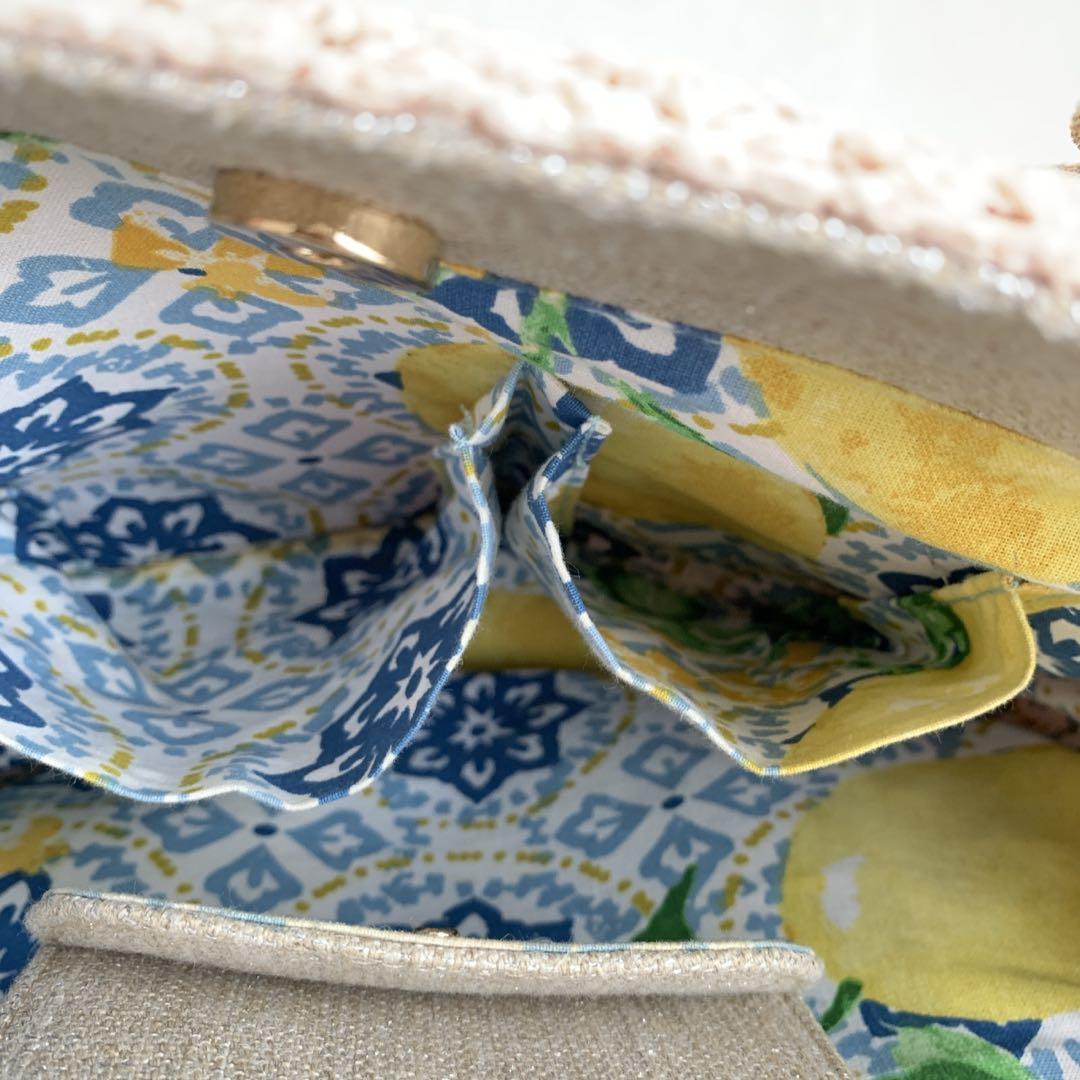 Think Bee! カゴ トートバッグ レモン チャーム付き