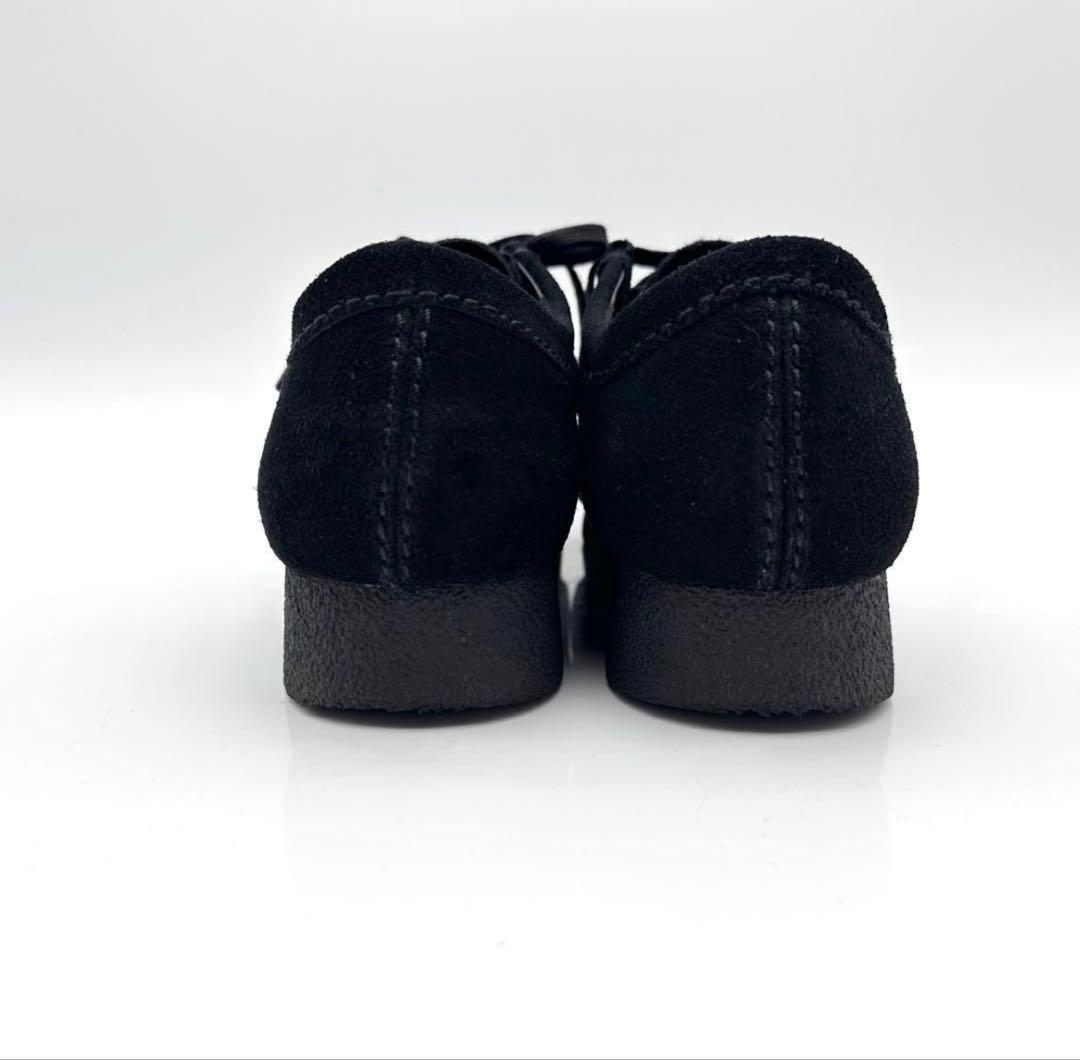 ★【ほぼ未使用品】Clarks ワラビー WP 防水 スエード 黒 24.5