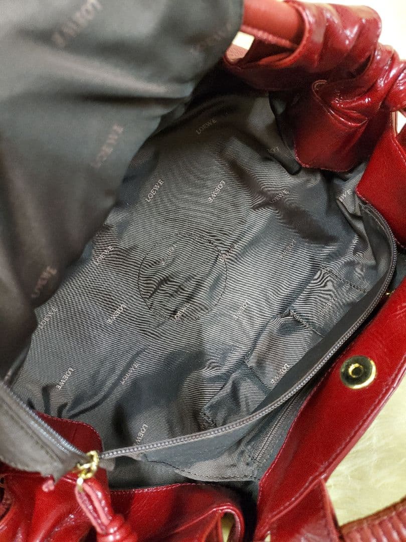 ★専用★LOEWE ロエベ　レッド ハンドバッグ