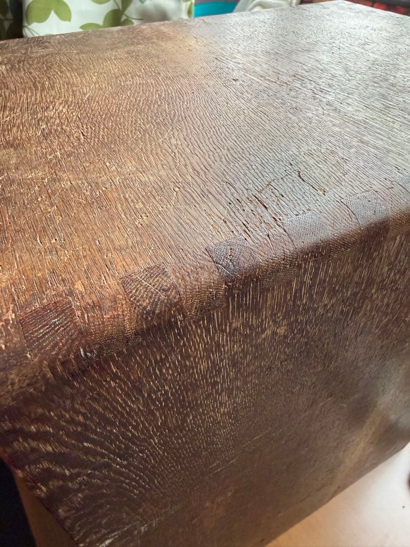 アンティーク木製スライド式蛇腹 ジャバラ扉4段引き出し収納 店舗什器