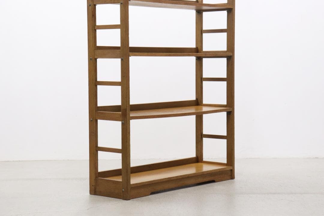 レトロ ラワン材 本棚 シェルフ 飾り棚 ラック 書庫 収納 ヴィンテ ージ
