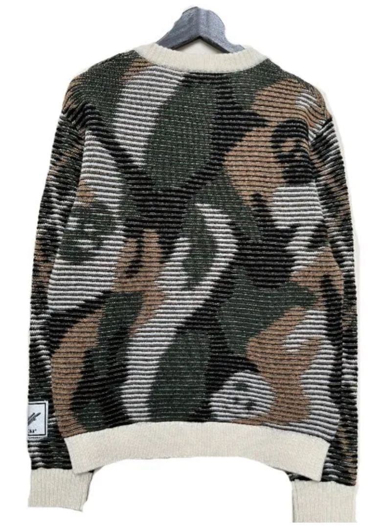 【美品】MARK&LONA（マーク＆ロナ）ジャガードクルーニット