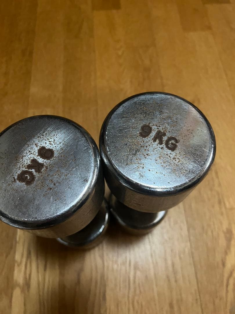 ivanko 9kg クロームダンベル 回転式