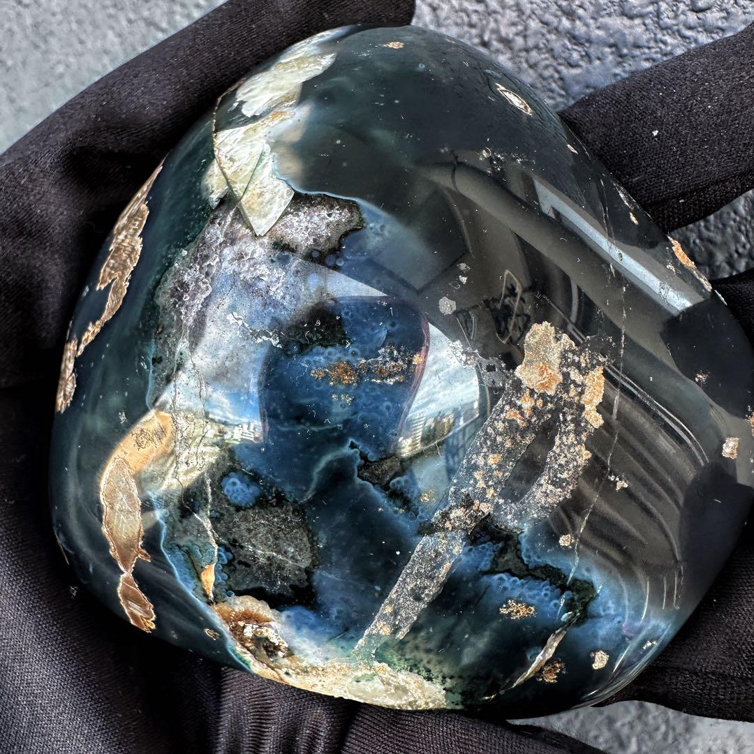 濃紫の煌めき☆瑪瑙☆&アメジストミニドーム&アイリスクォーツ浄化セットA1193