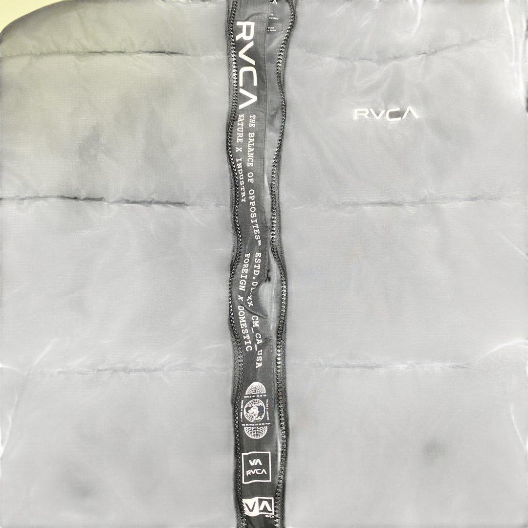RVCA ブラックダウンジャケット フード付き　Mサイズ