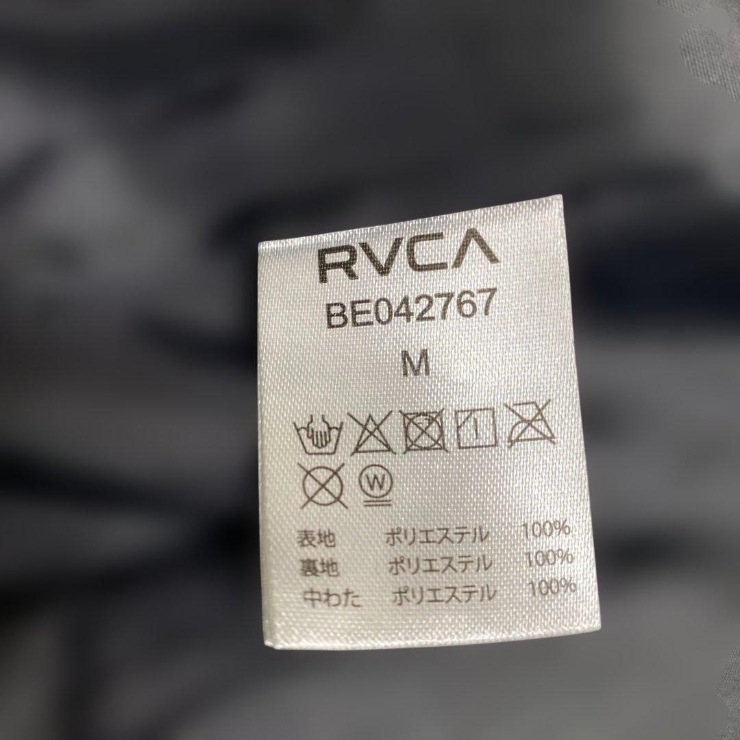 RVCA ブラックダウンジャケット フード付き　Mサイズ