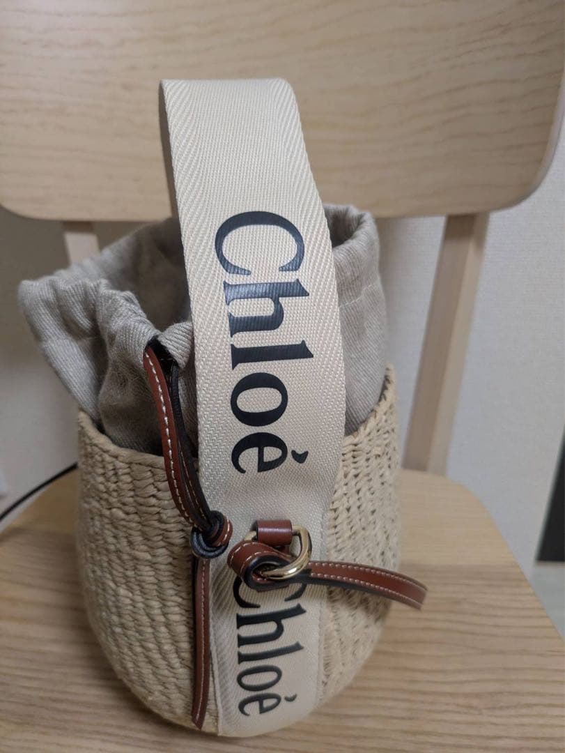 Chloé Woody かごバッグ　スモールバスケット