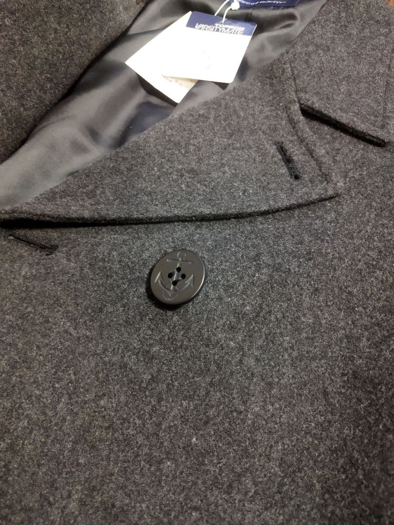 新品タグ付♪トンボ スクール ピーコート グレー M 今季購入