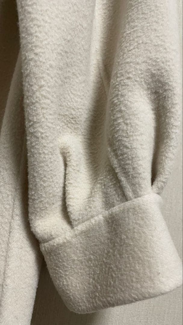 ★AURALEE ウールメルトンブルゾン オフホワイト　　size 0