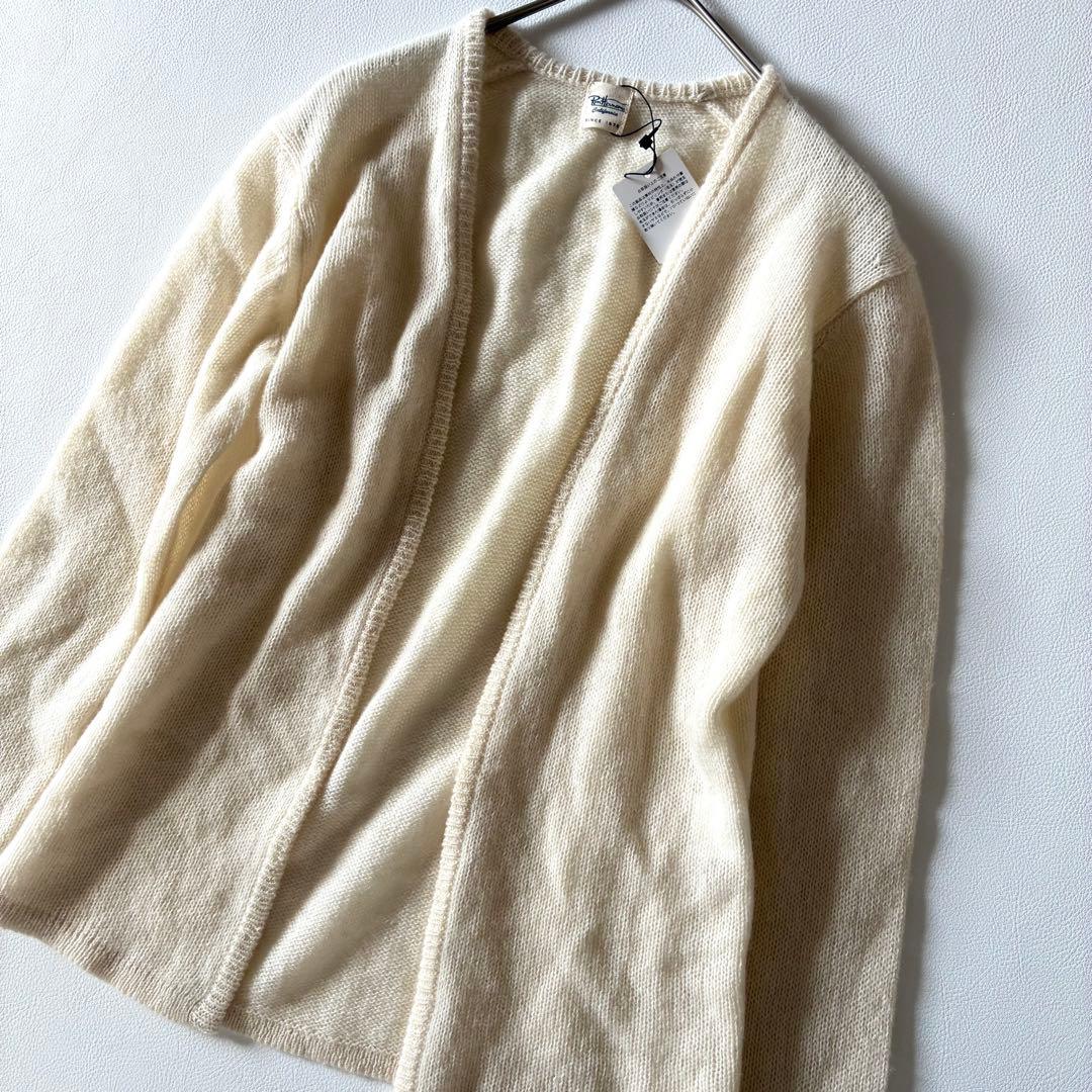 未使用タグ付✨Ron Herman　長袖カーディガン　ピュアカシミヤ100%　白