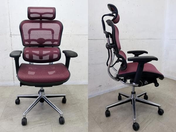 エルゴヒューマンベーシック■メッシュバック■ランバーサポート■ヘッドレスト付