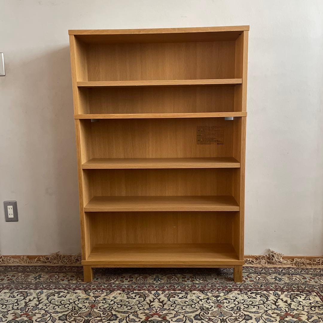 無印良品 MUJI オーク材 薄型ラック ワイド小 ＋追加セットワイド