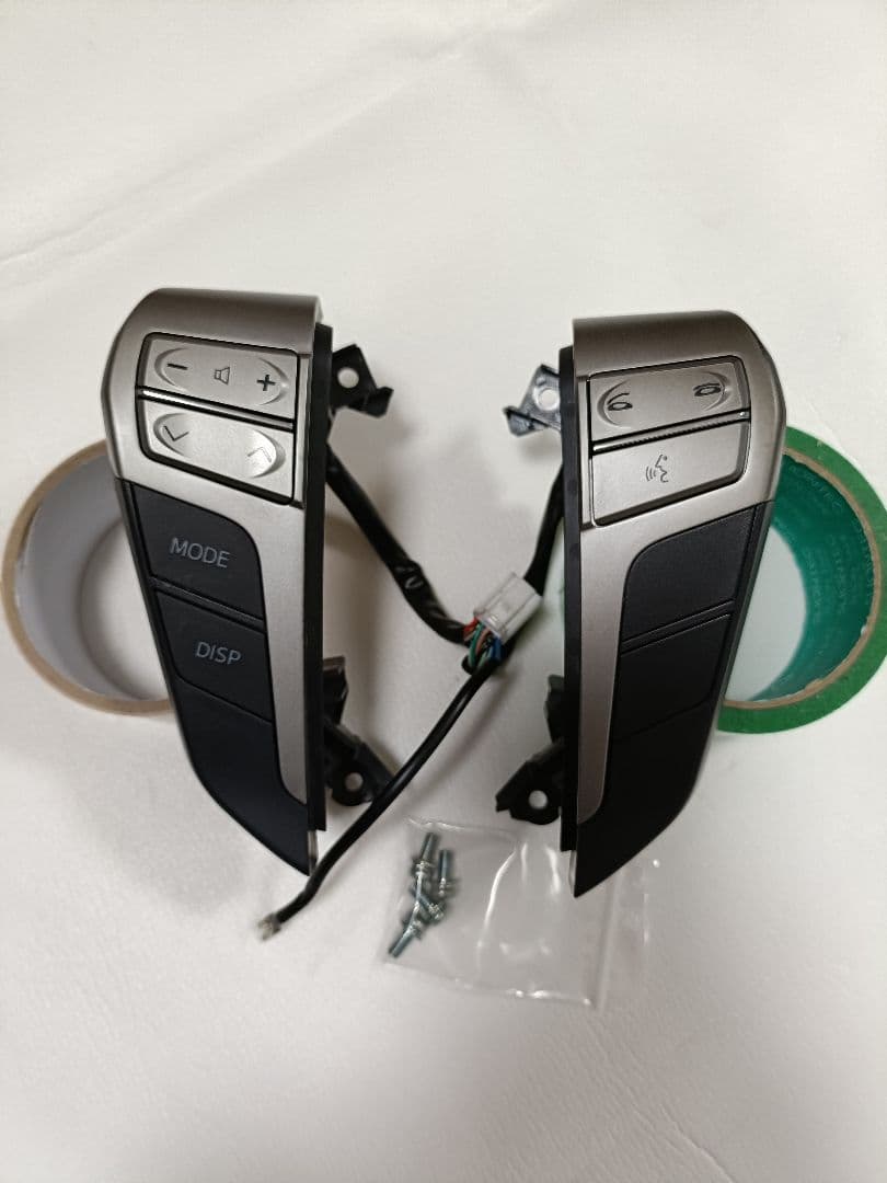 【LED打ち替え品】20ヴェルファイアアルファードステアリングスイッチホワイト白