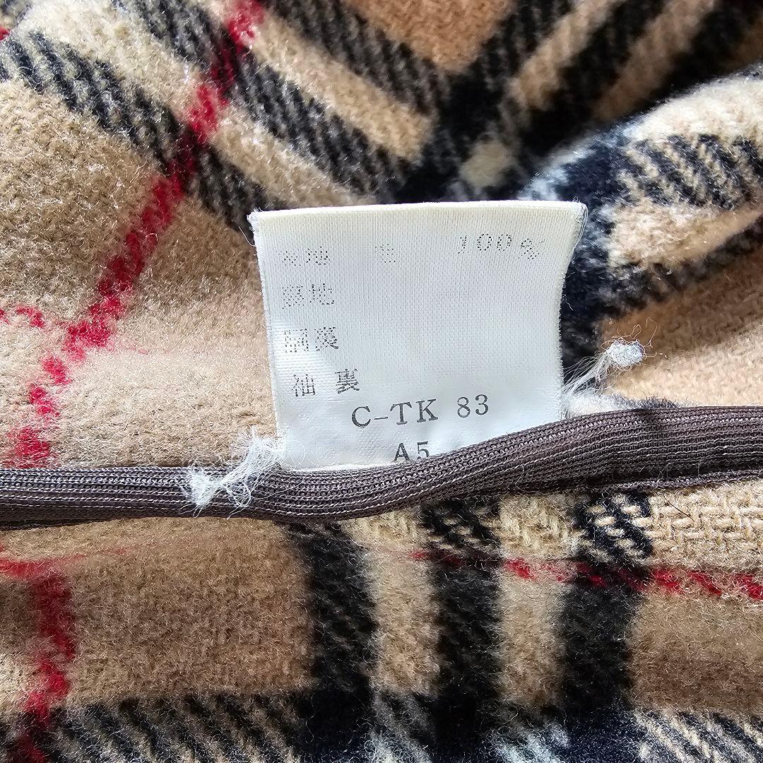 希少✨バーバリー ダッフルコート マルゼン ノバチェック トグル ブラック