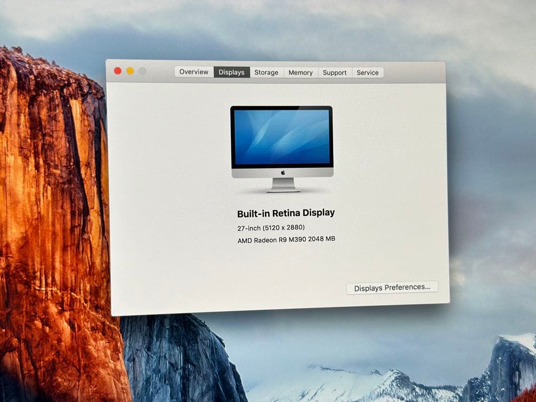 Macデスクトップ iMac 27inch 5K 2015 1TB