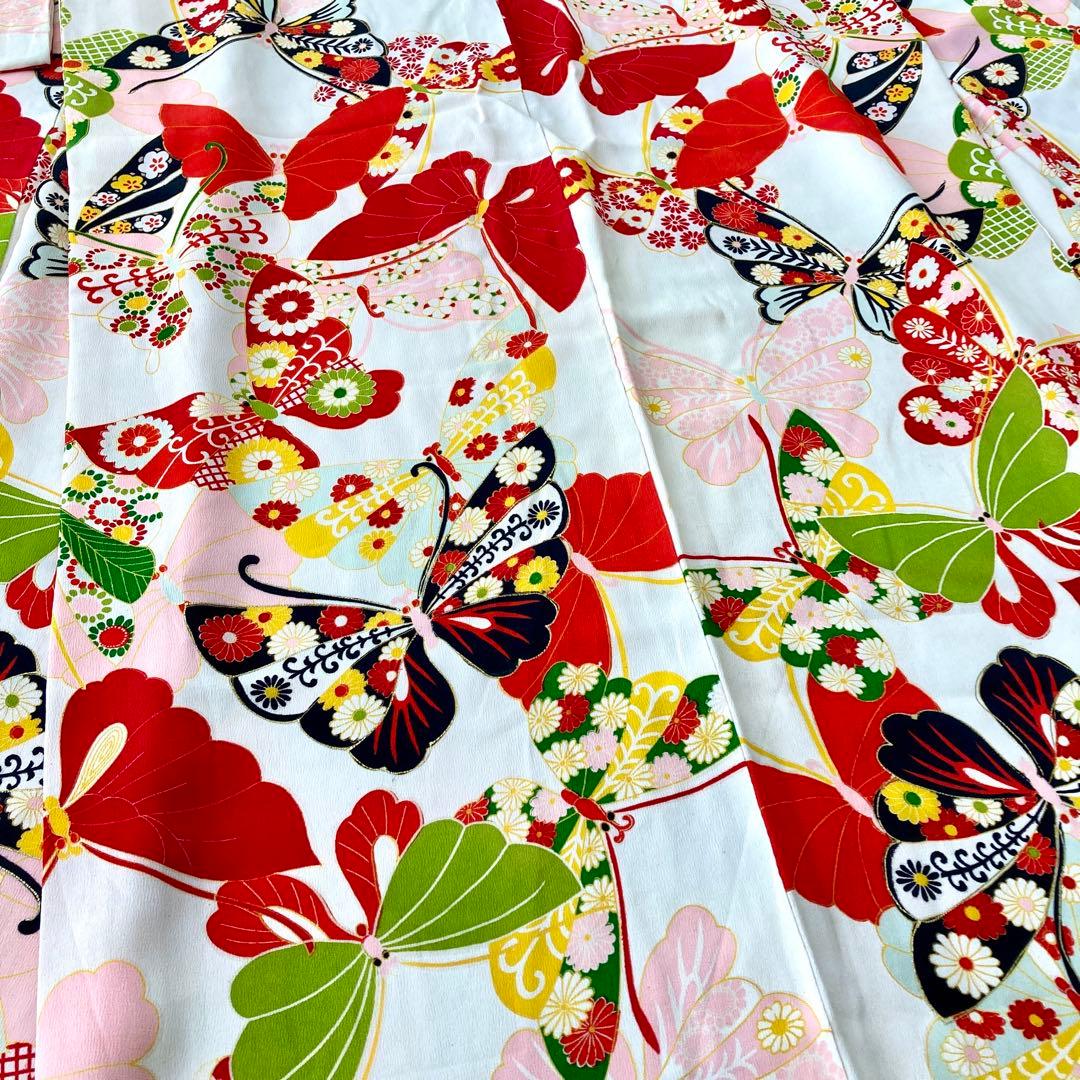 仕付け糸付き　セミアンティーク 女の子　ジュニア　大人　着物　NO6