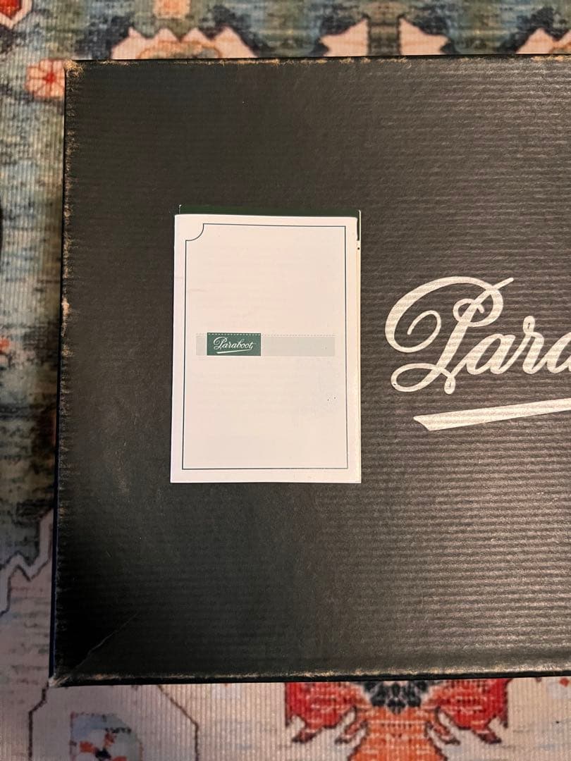 箱・証明書有MICHAEL MARRON MARCHE 41.5 茶　シボ革