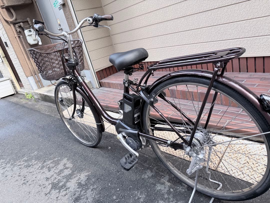 大阪府　パナソニック　ダークブラウン 電動アシスト自転車 シティタイプ