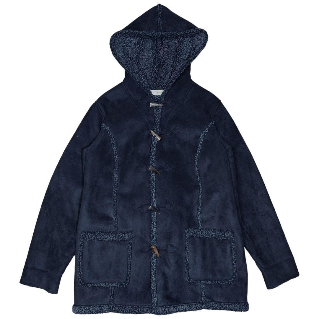 LLBean　フェイクムートン裏ボアダッフルコート　古着　エルエルビーン