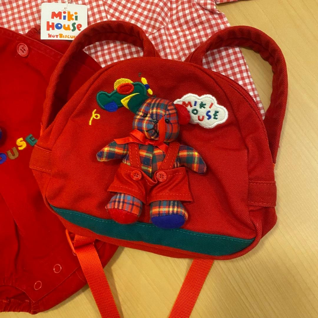 希少　ミキハウス　ブラウス　ダルマオール　立体クマロンパース　リュックまとめ売り