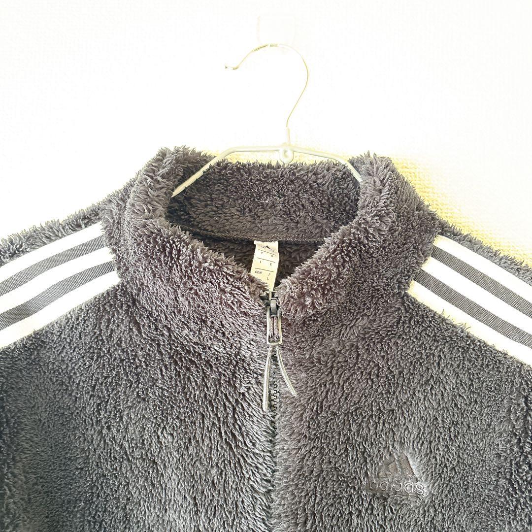 【美品】adidas ボアフリース セットアップ 上下 2点セット ゴルフ 黒