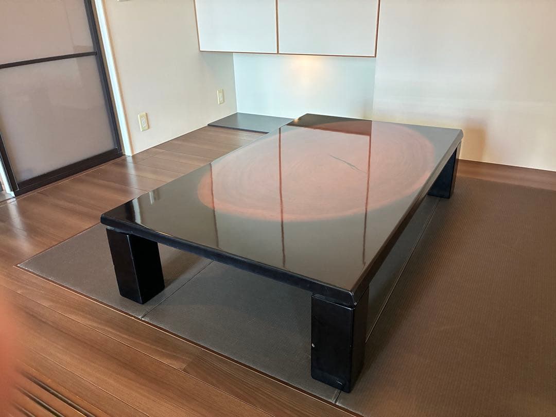 カリモク　年輪　座卓　テーブル　ビンテージ家具　最終値下げ