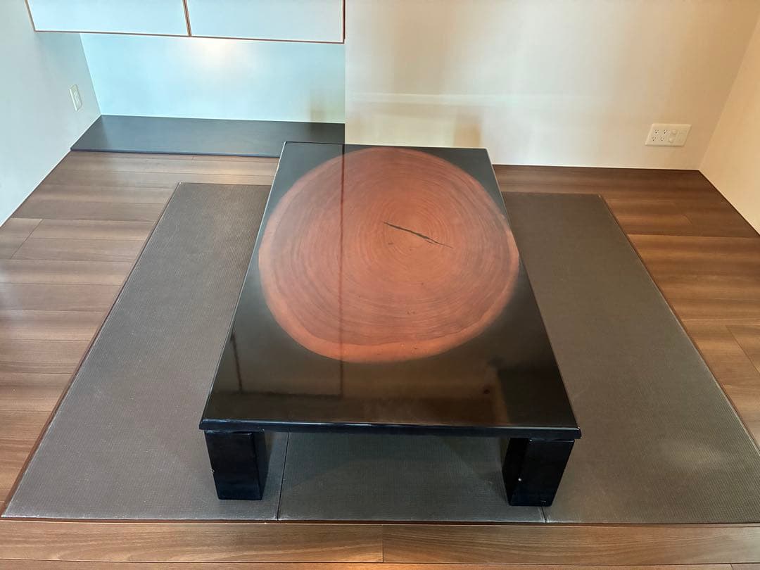 カリモク　年輪　座卓　テーブル　ビンテージ家具　最終値下げ