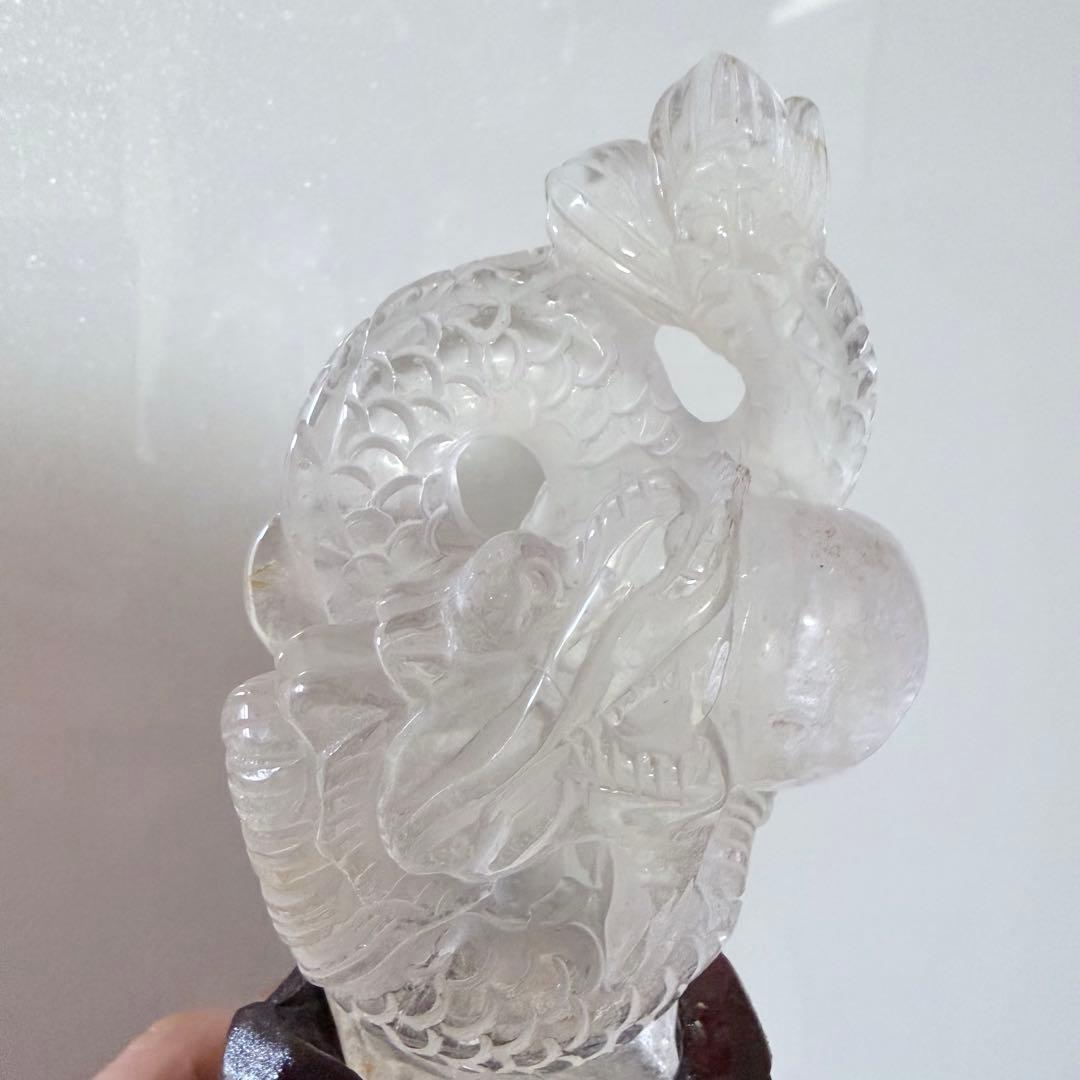 水晶龍神彫り▹◃浄化　天然石