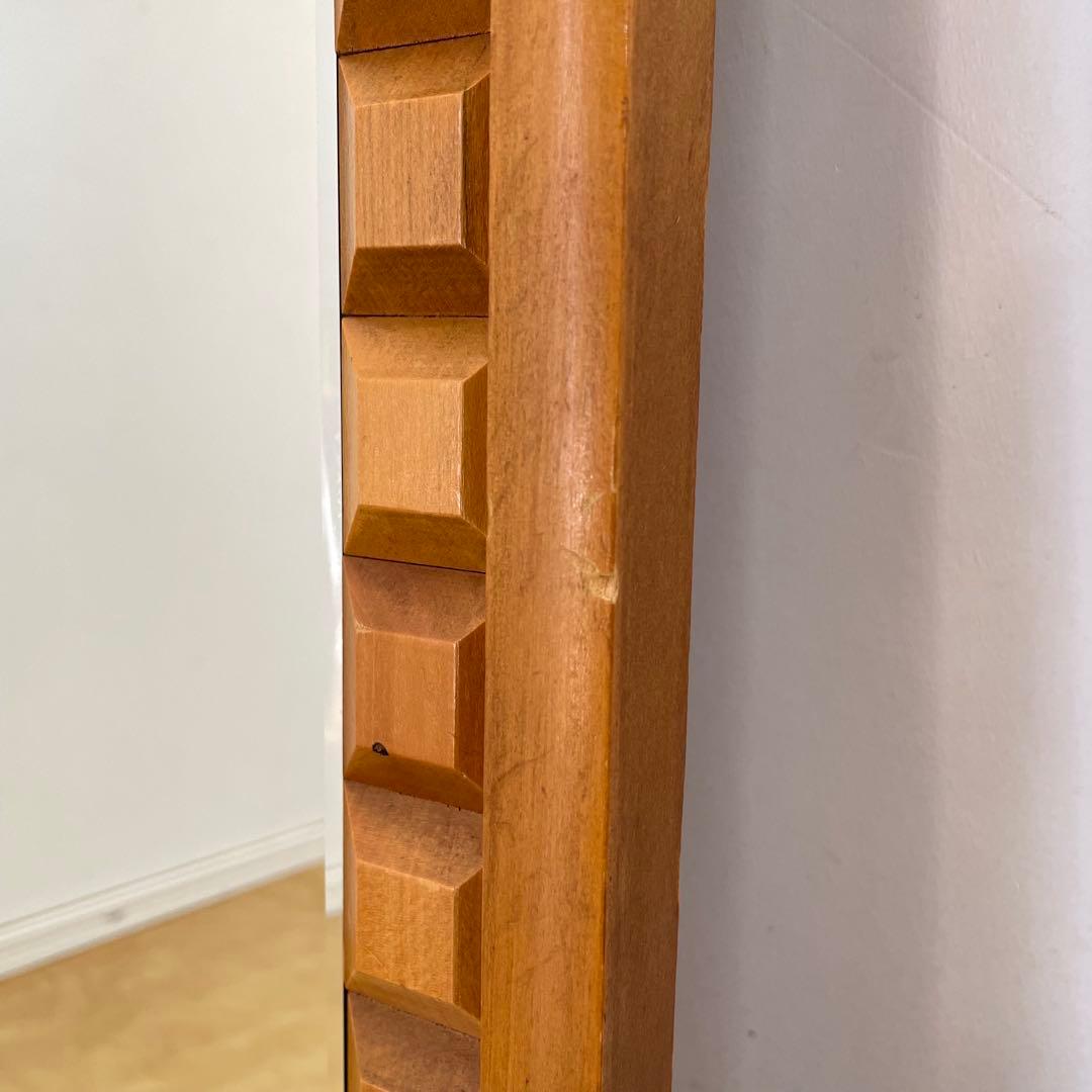 ビンテージ ウォールミラー 木枠ミラー 鏡 壁掛け アンティーク レトロ