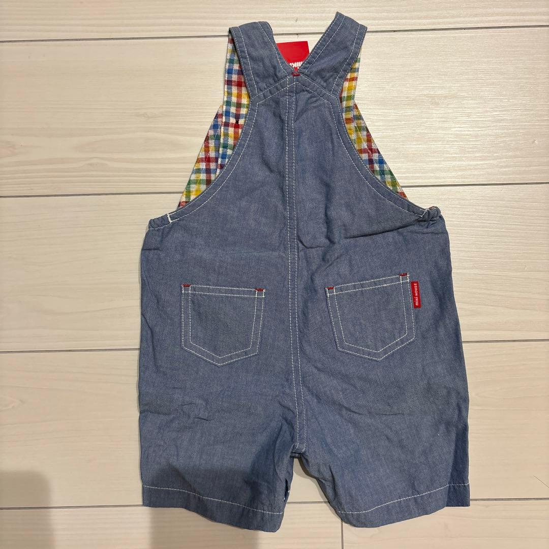 ミキハウス 80サイズ デニムロンパース
