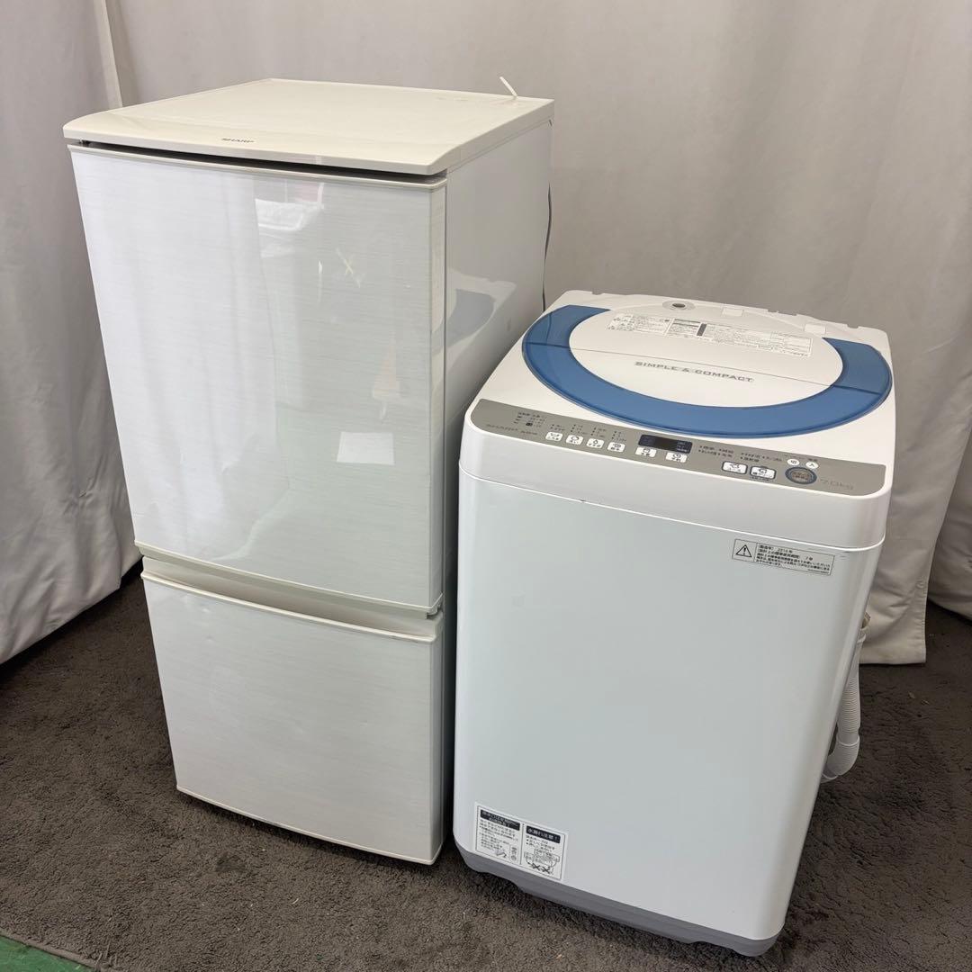 980　洗濯機　冷蔵庫　一人暮らし　SHARP　大きめセット　設置無料　安い‼️
